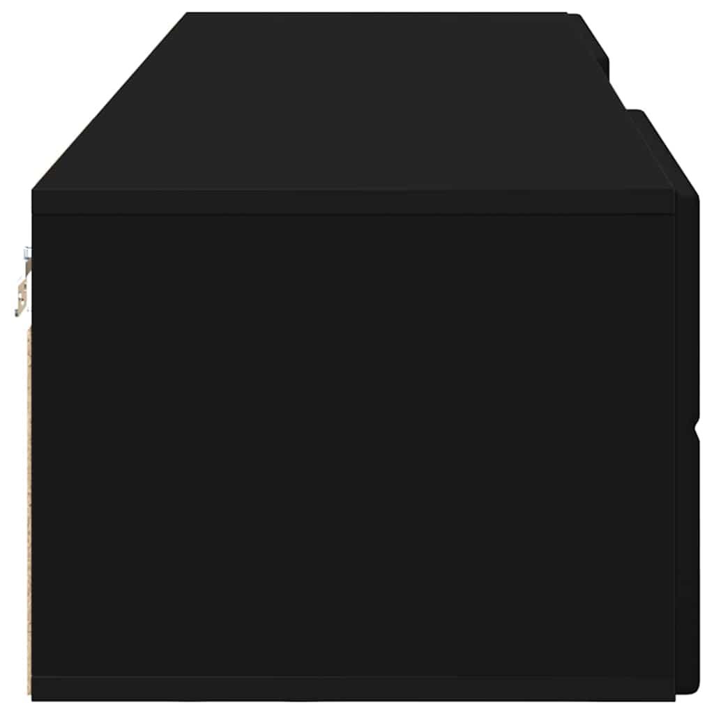 TV Cabinet with Drawer Black 150 x 39 x 30 cm Engineered wood