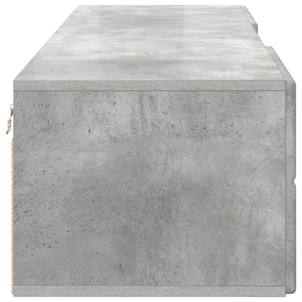 TV Cabinet Concrete grey 150 x 39 x 30 cm Engineered wood