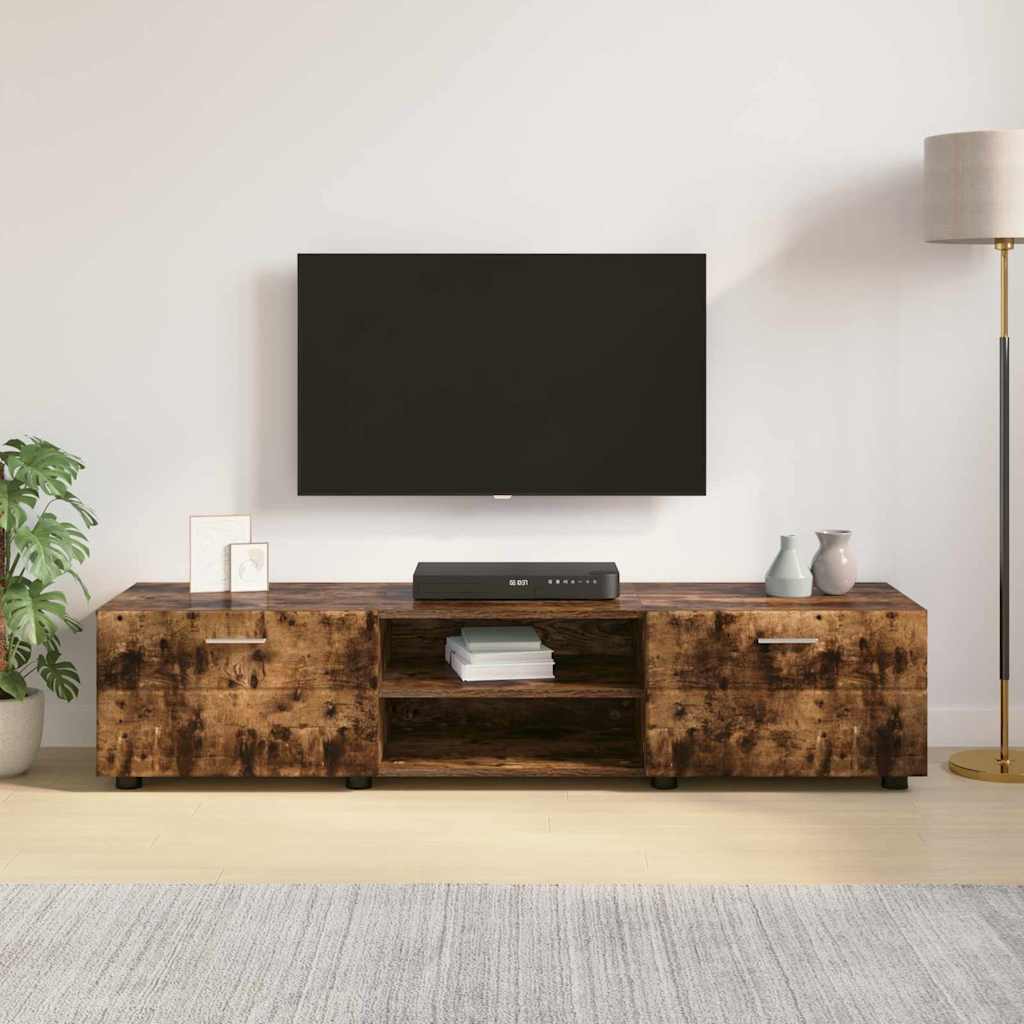 TV Cabinet Smoked oak 150 x 39 x 30 cm Engineered wood