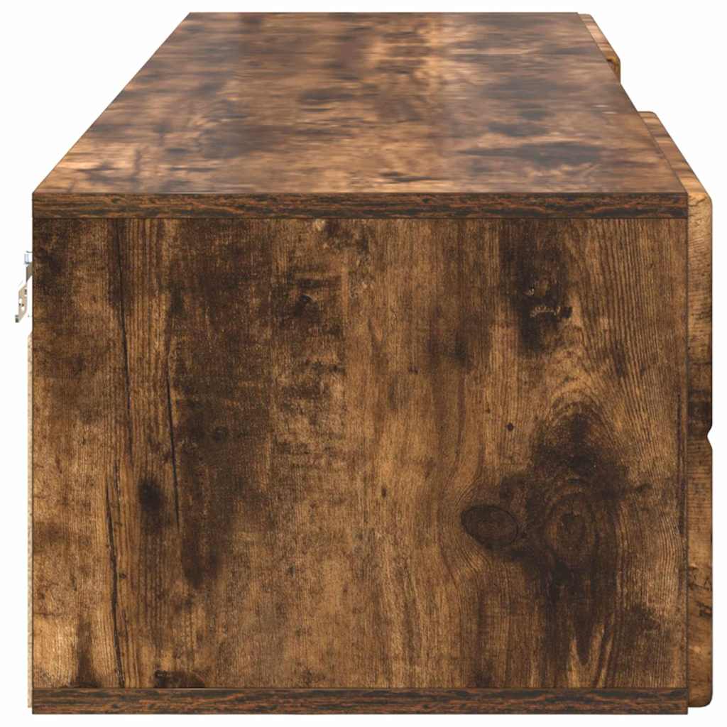 TV Cabinet Smoked oak 150 x 39 x 30 cm Engineered wood