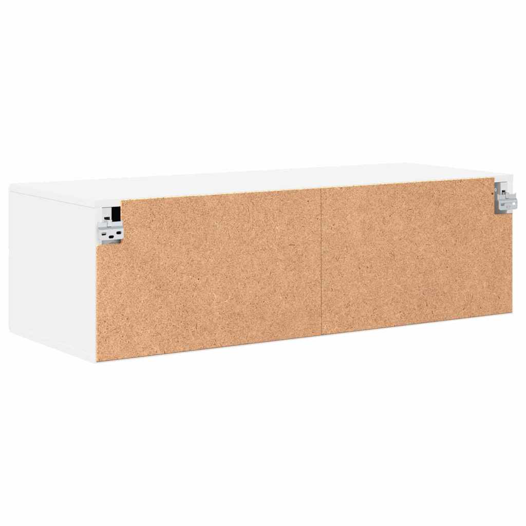 TV Cabinet with Drawer White 100.5 x 39 x 30 cm Engineered wood