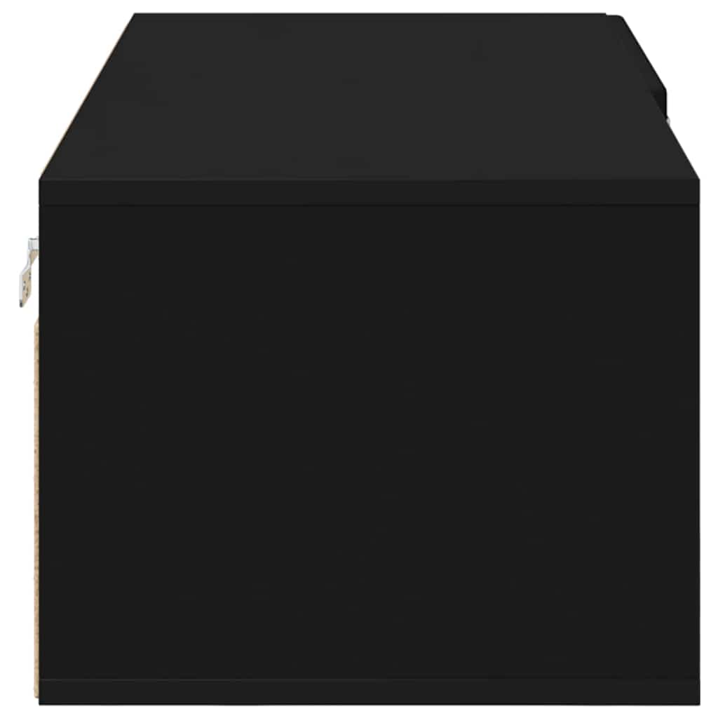 TV Cabinet with Drawer Black 100.5 x 39 x 30 cm Engineered wood