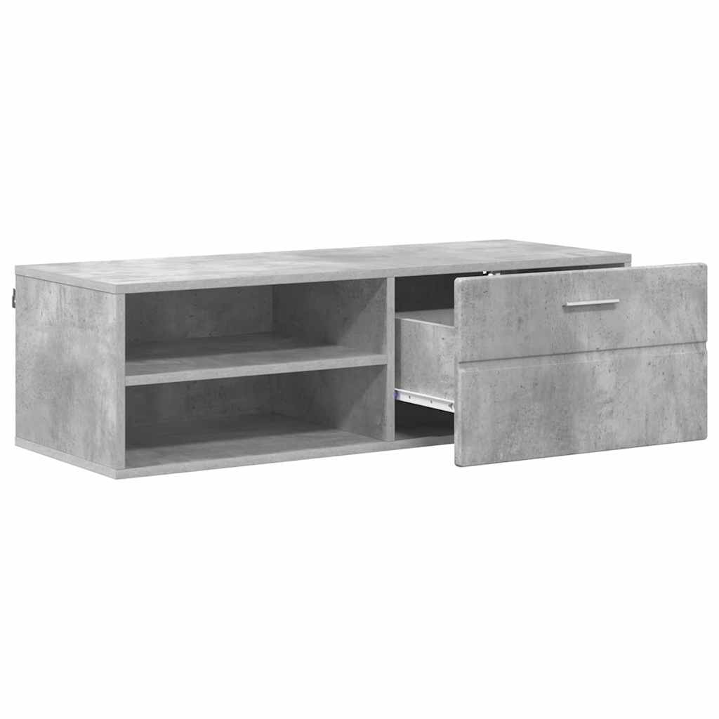 TV Cabinet Concrete grey 100.5 x 39 x 30 cm Engineered wood