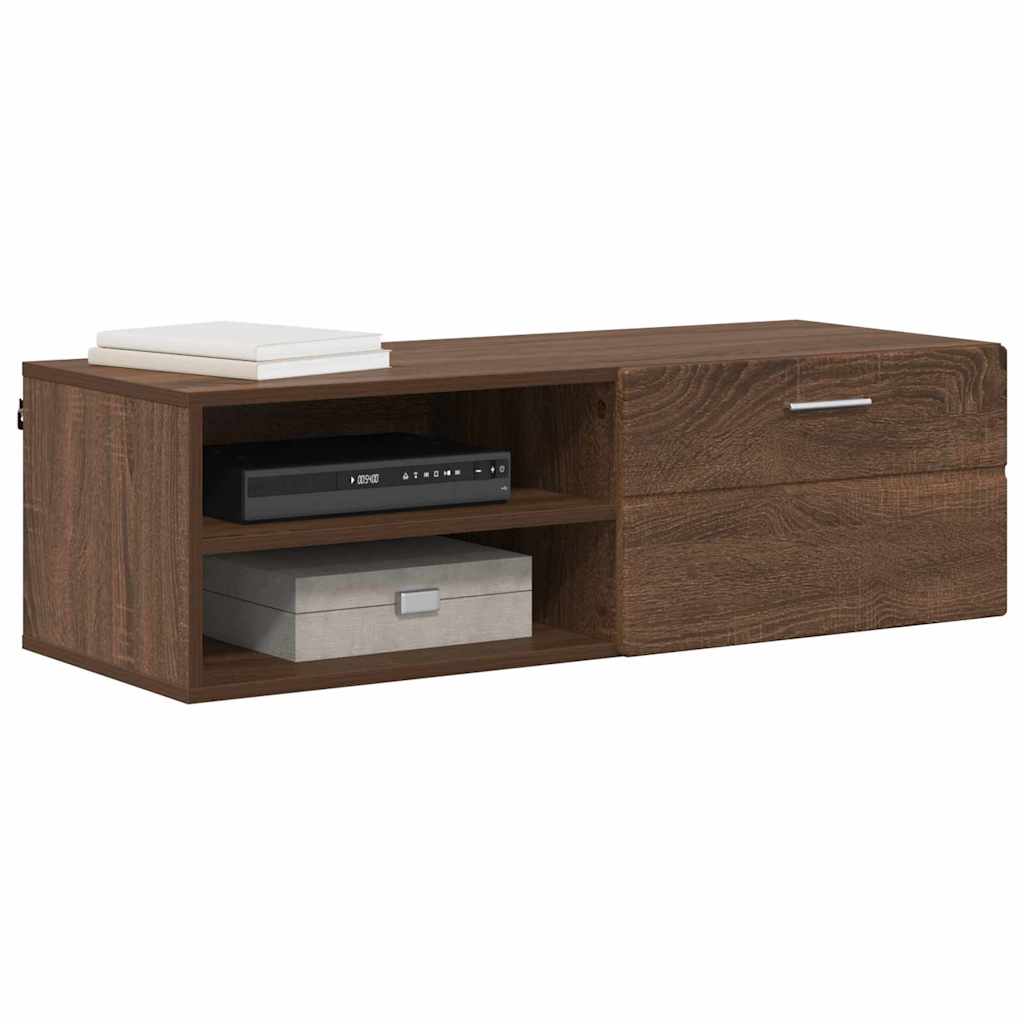 TV Cabinet Brown oak 100.5 x 39 x 30 cm Engineered wood