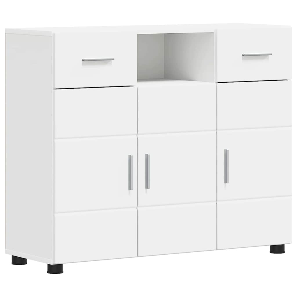 Sideboard with Drawer White 88.5 x 30.5 x 73 cm Engineered wood