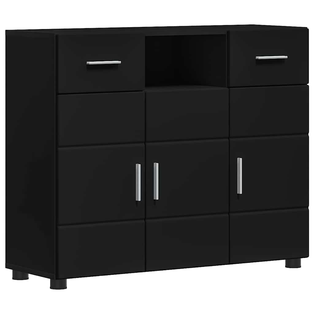 Sideboard with Drawer Black 88.5 x 30.5 x 73 cm Engineered wood