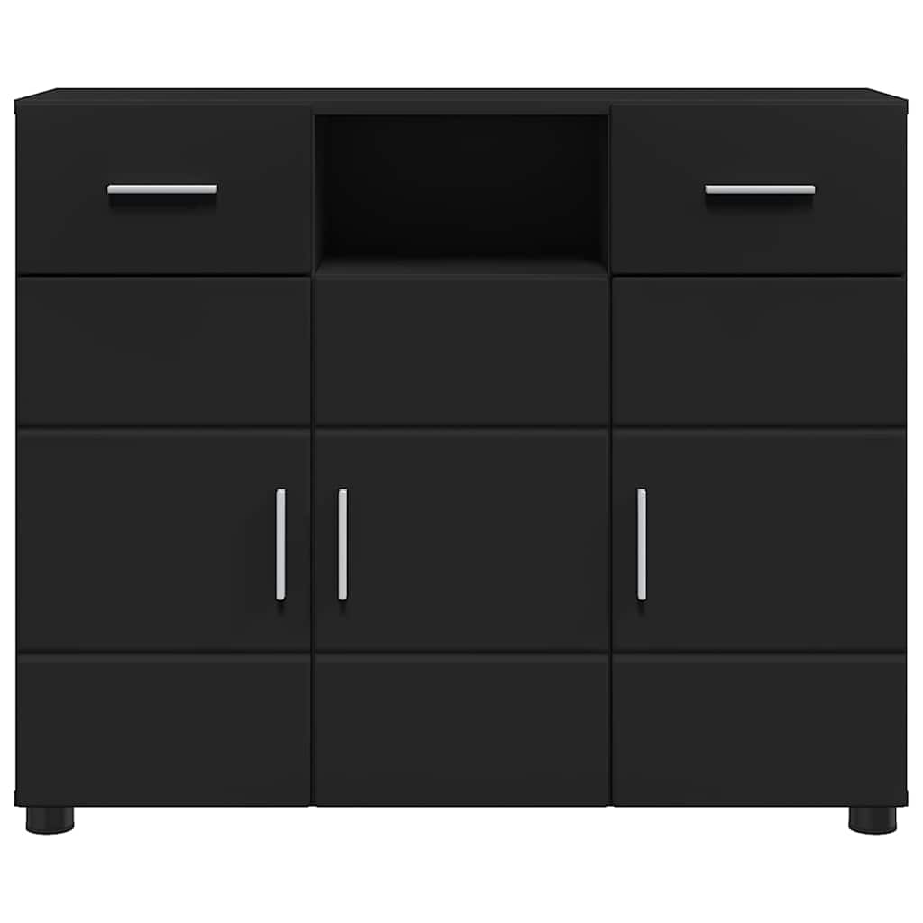 Sideboard with Drawer Black 88.5 x 30.5 x 73 cm Engineered wood