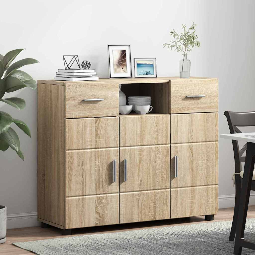 Sideboard Sonoma oak 88.5 x 30.5 x 73 cm Engineered wood