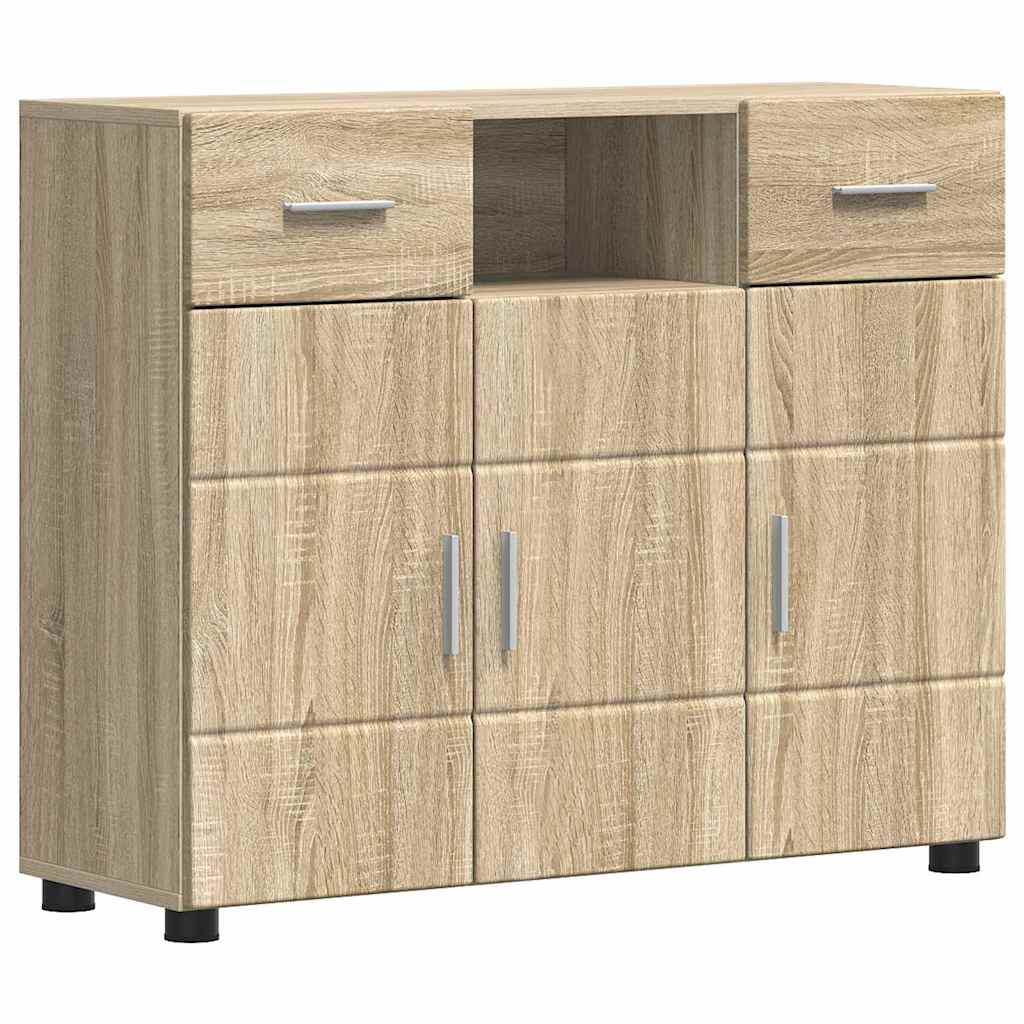 Sideboard Sonoma oak 88.5 x 30.5 x 73 cm Engineered wood
