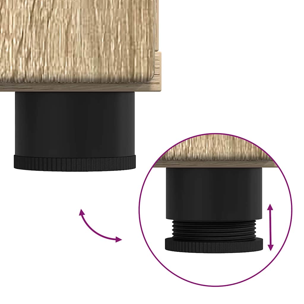 Sideboard Sonoma oak 88.5 x 30.5 x 73 cm Engineered wood