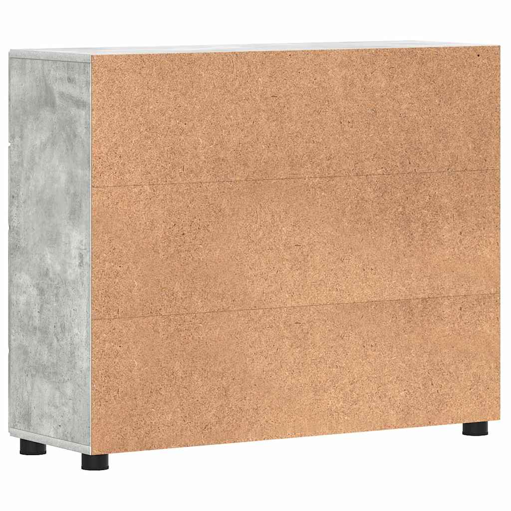 Sideboard Concrete grey 88.5 x 30.5 x 73 cm Engineered wood