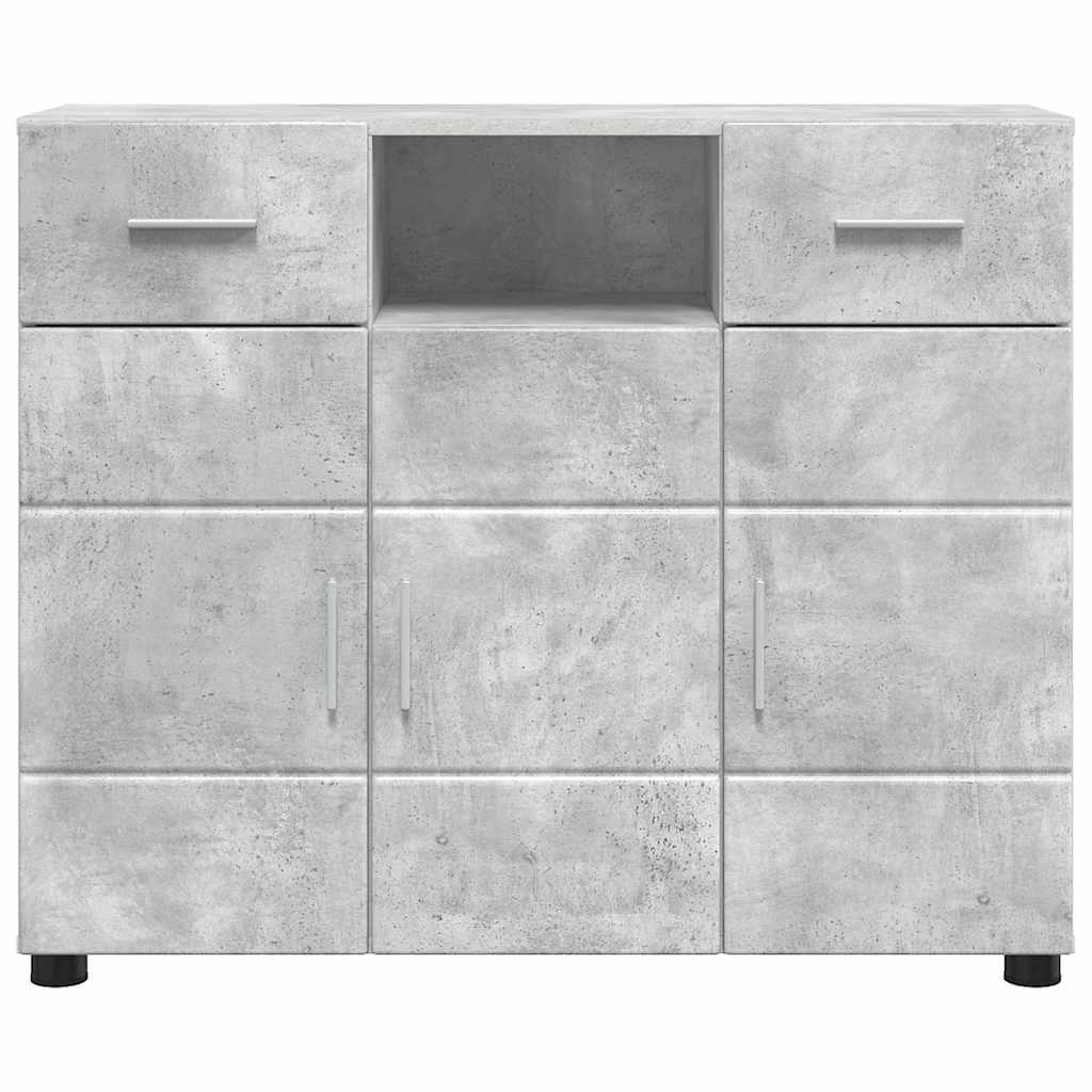 Sideboard Concrete grey 88.5 x 30.5 x 73 cm Engineered wood