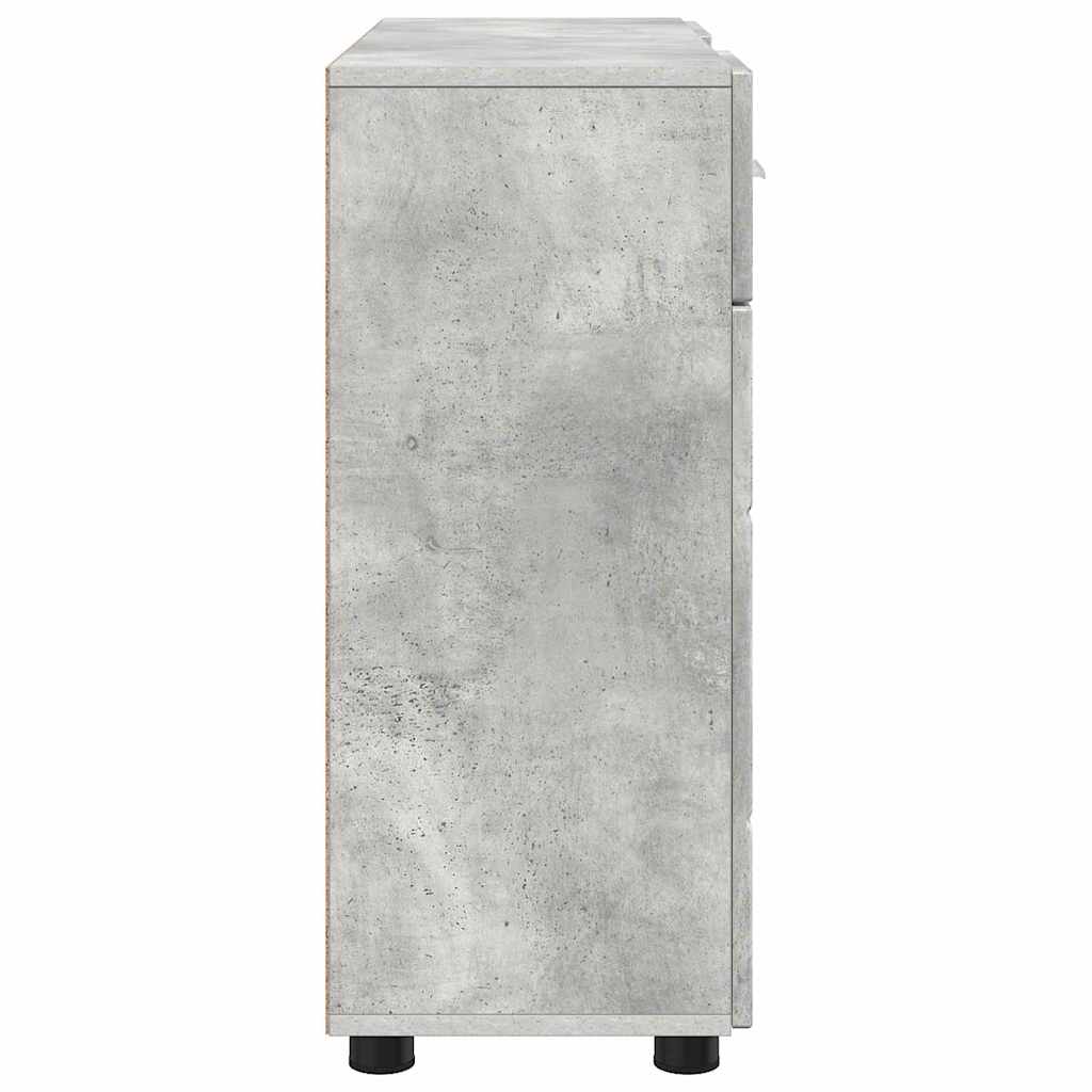 Sideboard Concrete grey 88.5 x 30.5 x 73 cm Engineered wood