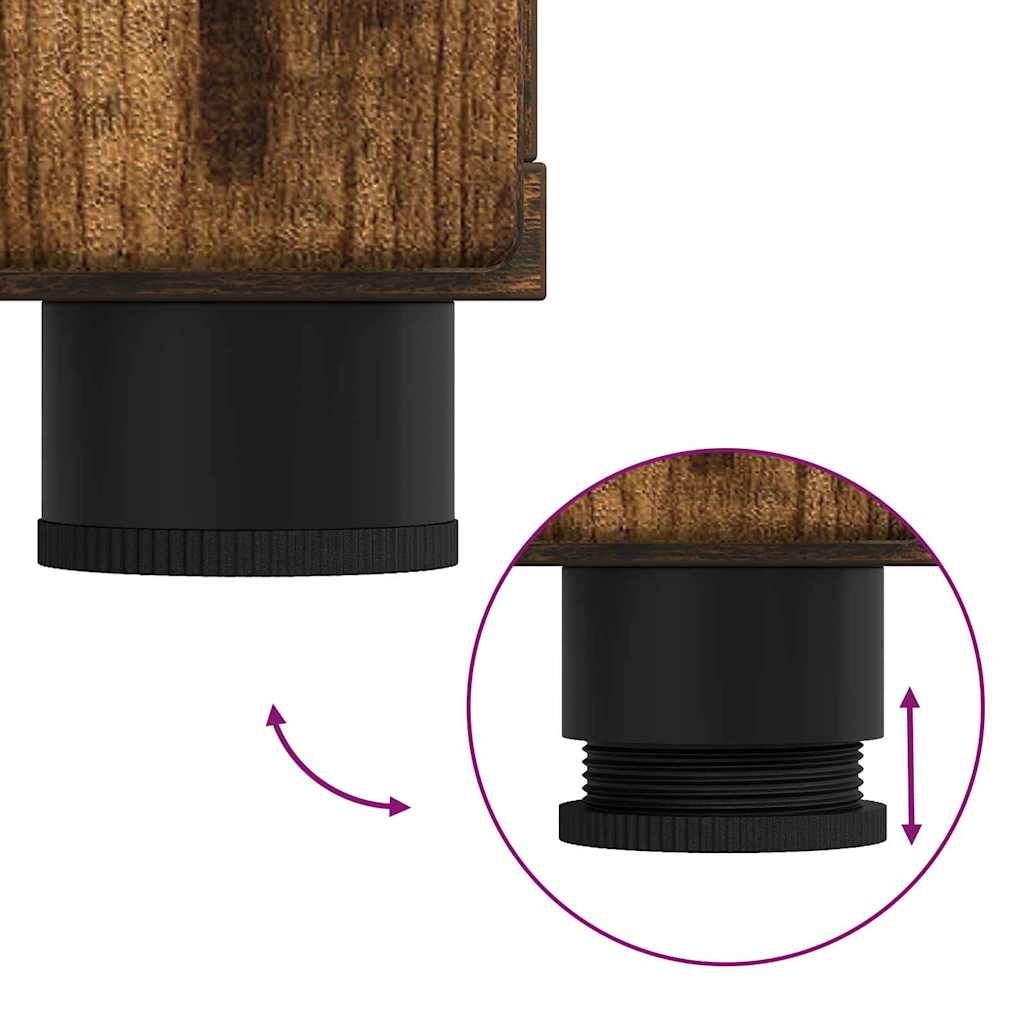 Sideboard Smoked oak 88.5 x 30.5 x 73 cm Engineered wood