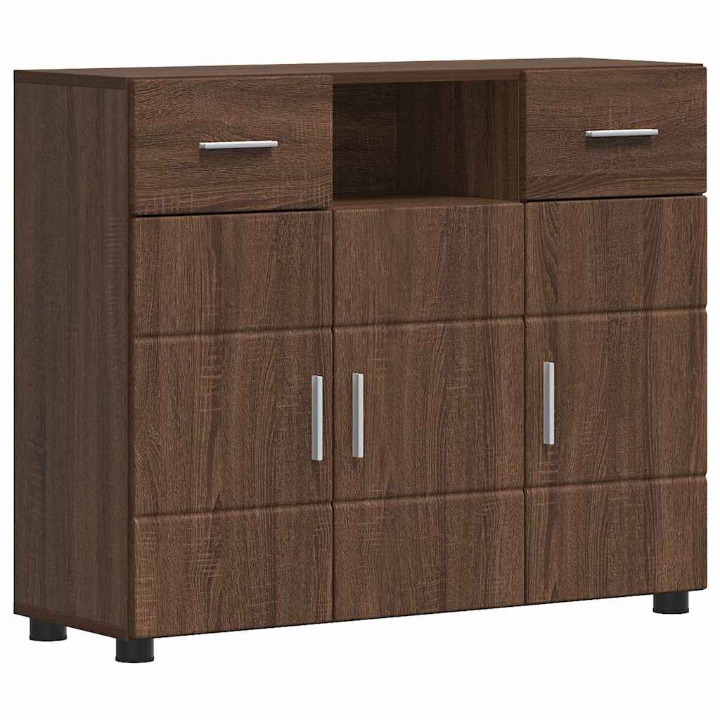 Sideboard Brown oak 88.5 x 30.5 x 73 cm Engineered wood
