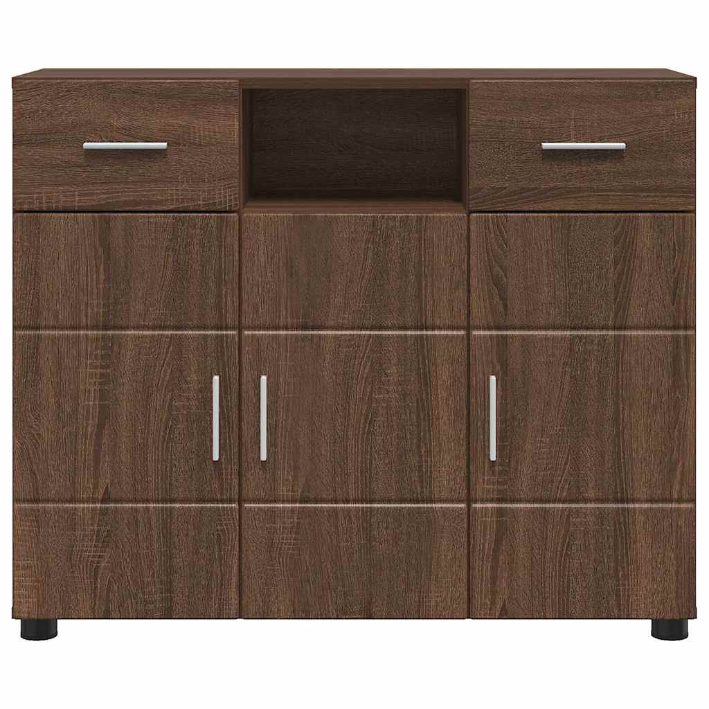 Sideboard Brown oak 88.5 x 30.5 x 73 cm Engineered wood