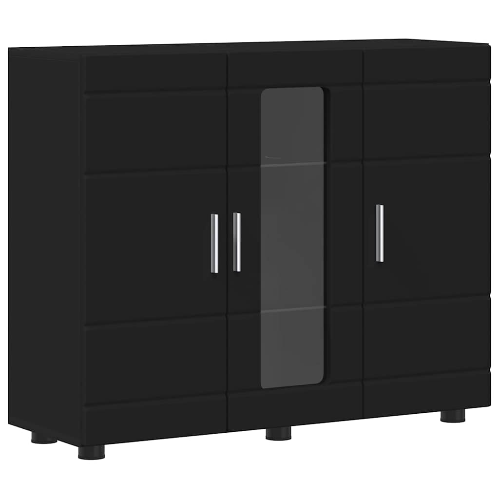 Sideboard with Shelf Black 55.5 x 29 x 100 cm Engineered wood