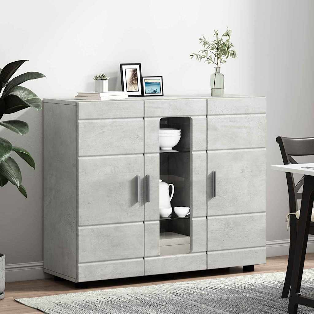 Sideboard Concrete grey 55.5 x 29 x 100 cm Engineered wood