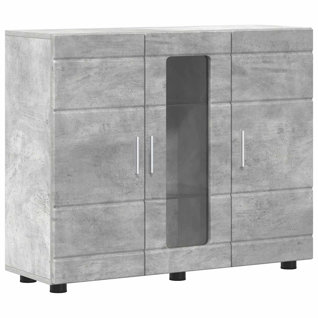 Sideboard Concrete grey 55.5 x 29 x 100 cm Engineered wood