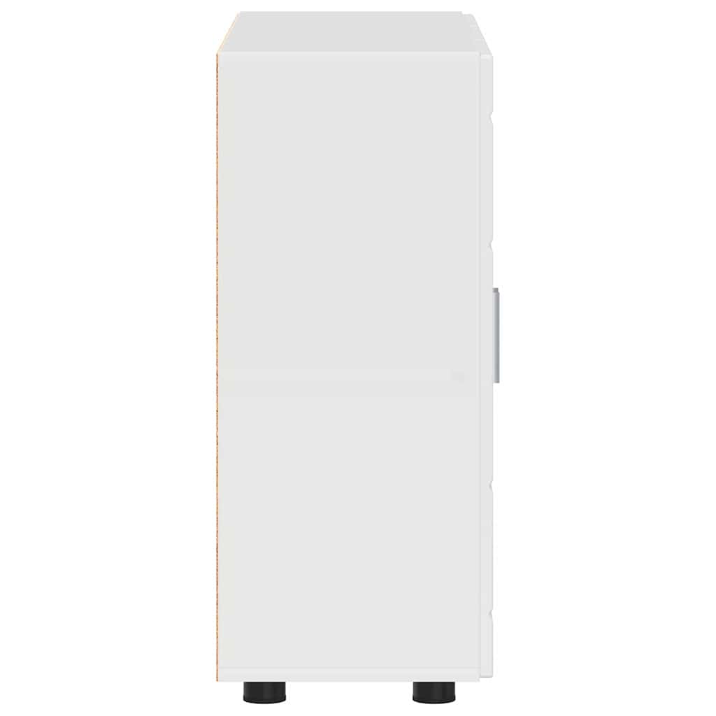 Sideboard High gloss white 55.5 x 29 x 100 cm Engineered wood