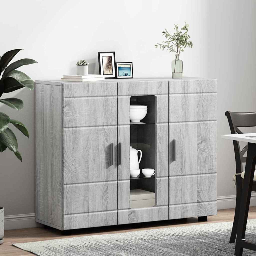 Sideboard Grey sonoma 55.5 x 29 x 100 cm Engineered wood