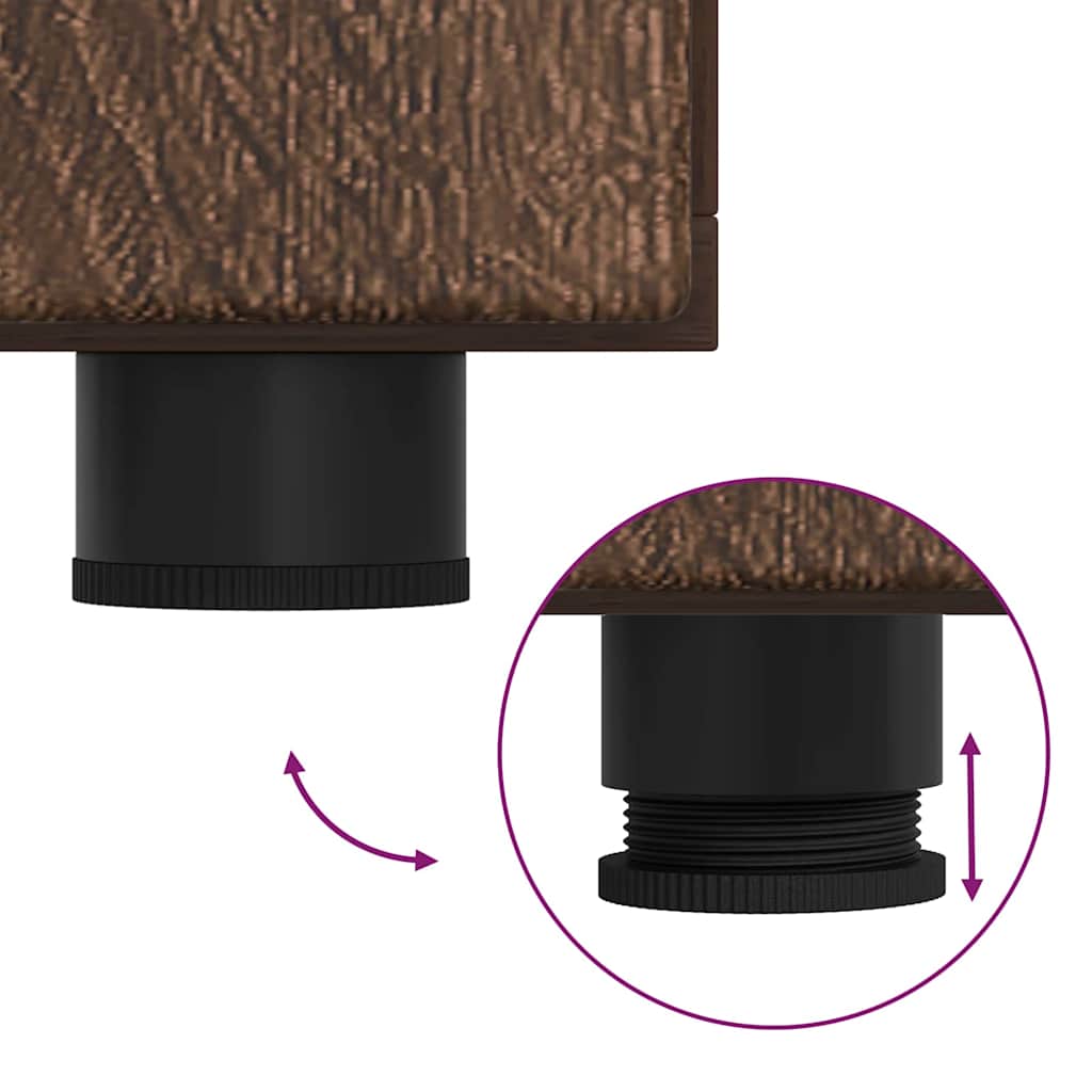 Sideboard Brown oak 55.5 x 29 x 100 cm Engineered wood