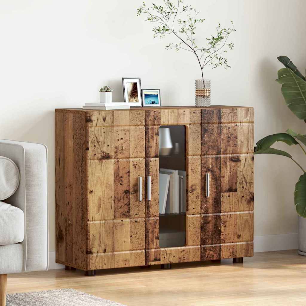 Sideboard with Door Old wood 55.5 x 29 x 100 cm Engineered wood