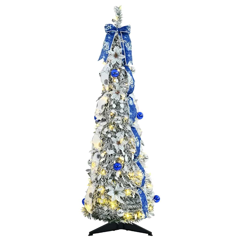 Artificial Christmas Tree with 50 LEDs Green 120 cm PVC