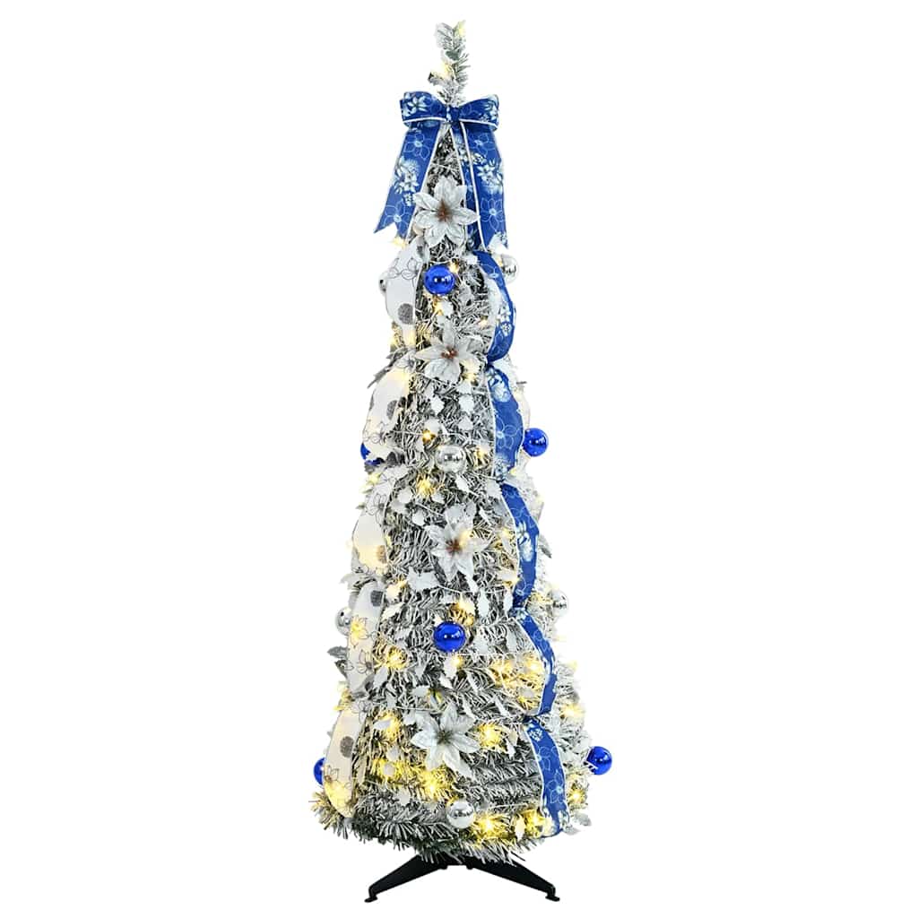 Artificial Christmas Tree with 100 LEDs Green 150 cm PVC