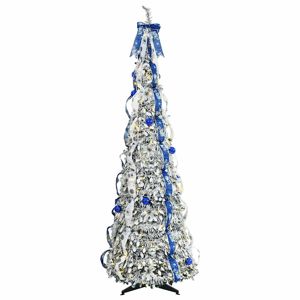 Artificial Christmas Tree with 150 LEDs Green 180 cm PVC