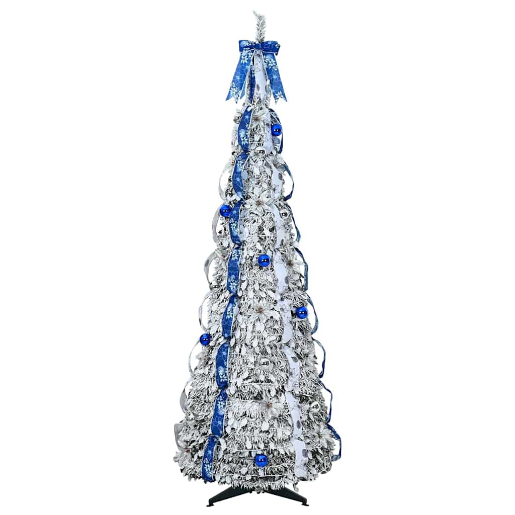 Artificial Christmas Tree with 200 LEDs Green 210 cm PVC