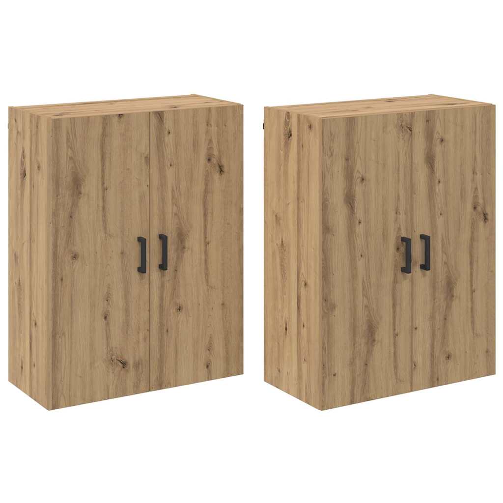 Wall Mounted Cabinets 2 pcs Artisan oak 69.5 x 34 x 90 cm