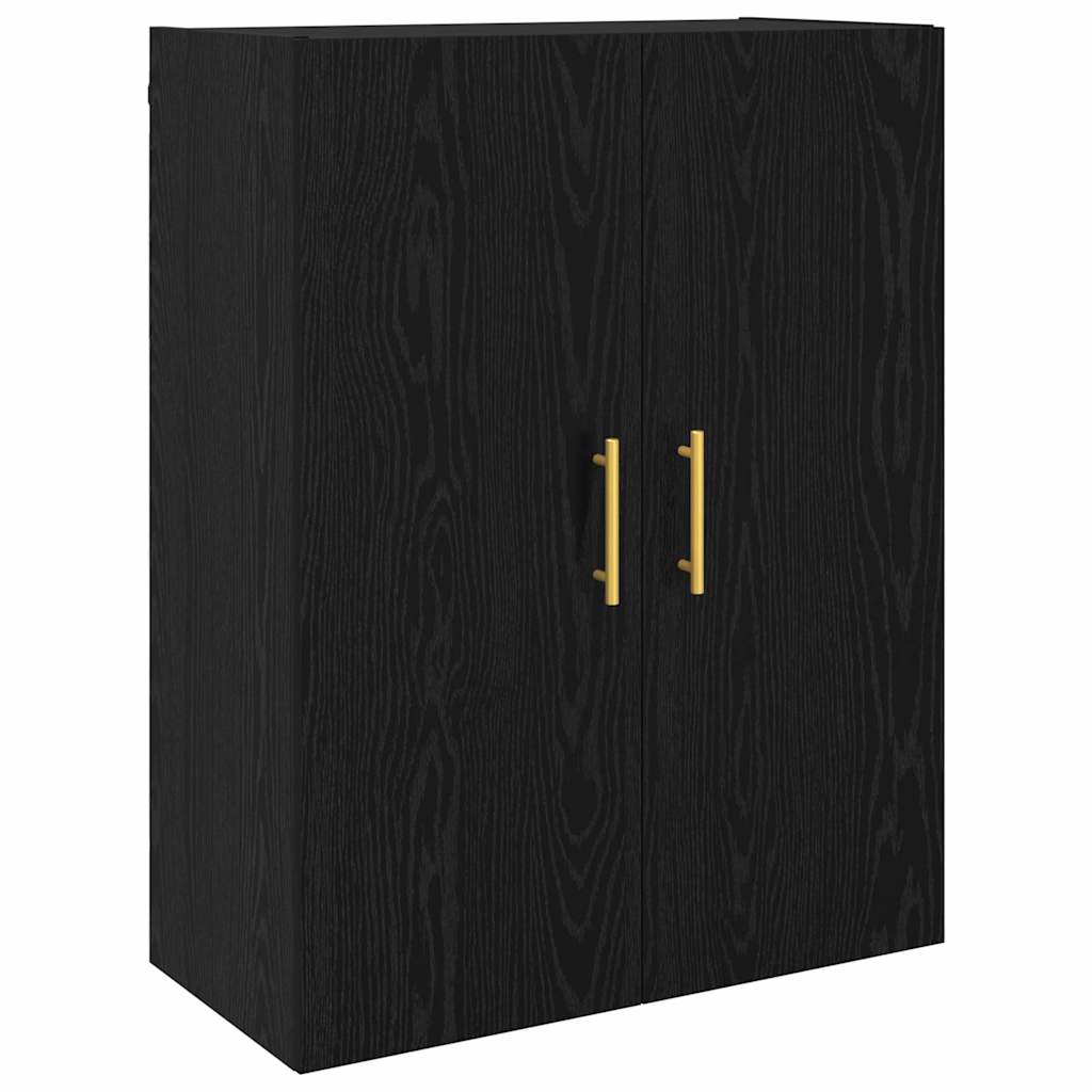 Wall Mounted Cabinets 2 pcs Black oak 69.5 x 34 x 90 cm