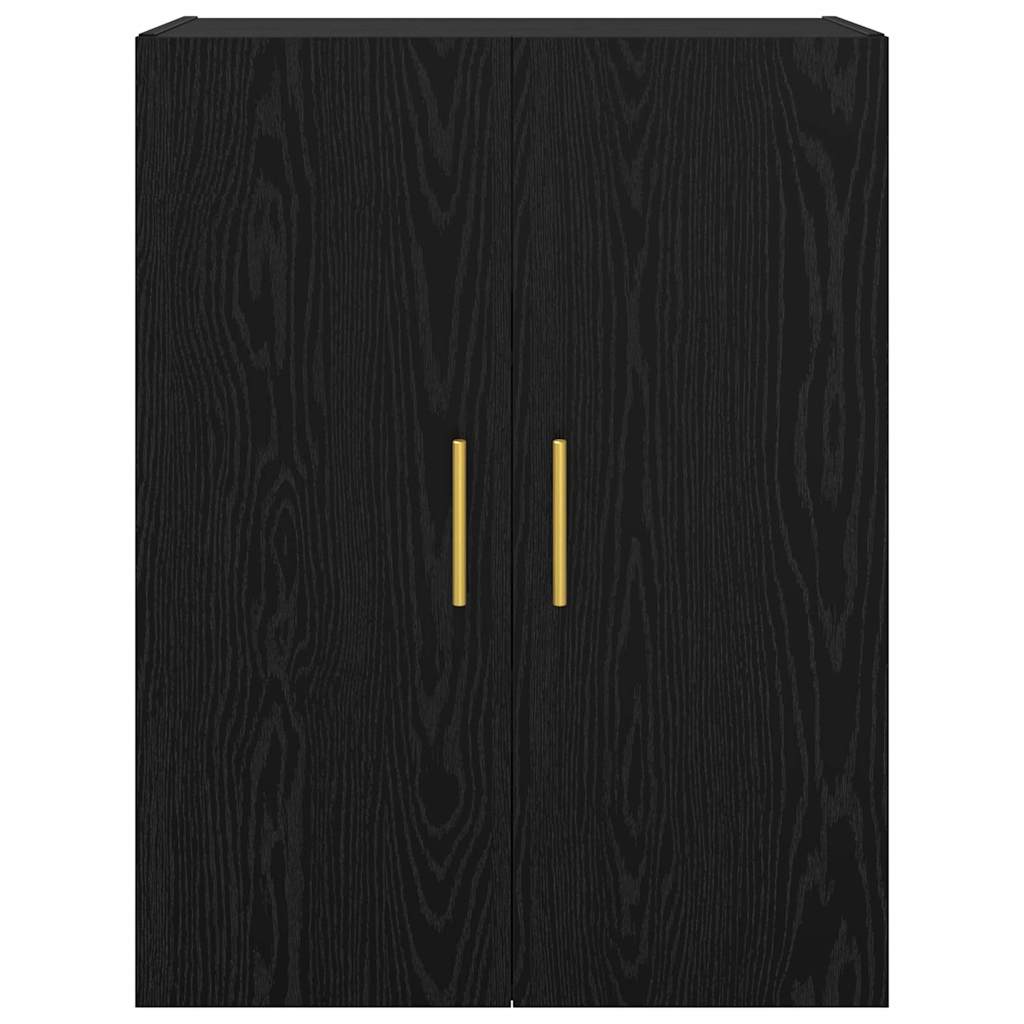 Wall Mounted Cabinets 2 pcs Black oak 69.5 x 34 x 90 cm