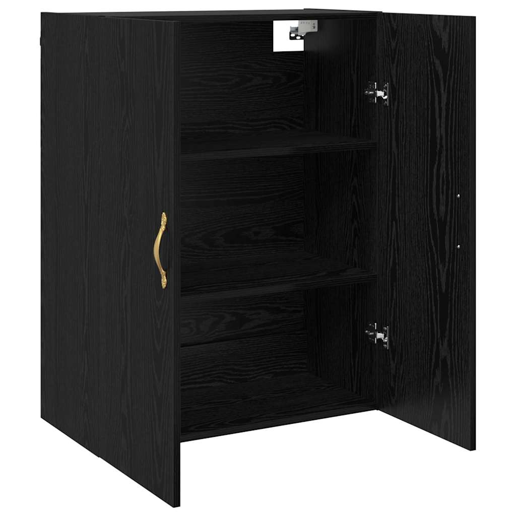 Wall Mounted Cabinets 2 pcs Black oak 69.5 x 34 x 90 cm