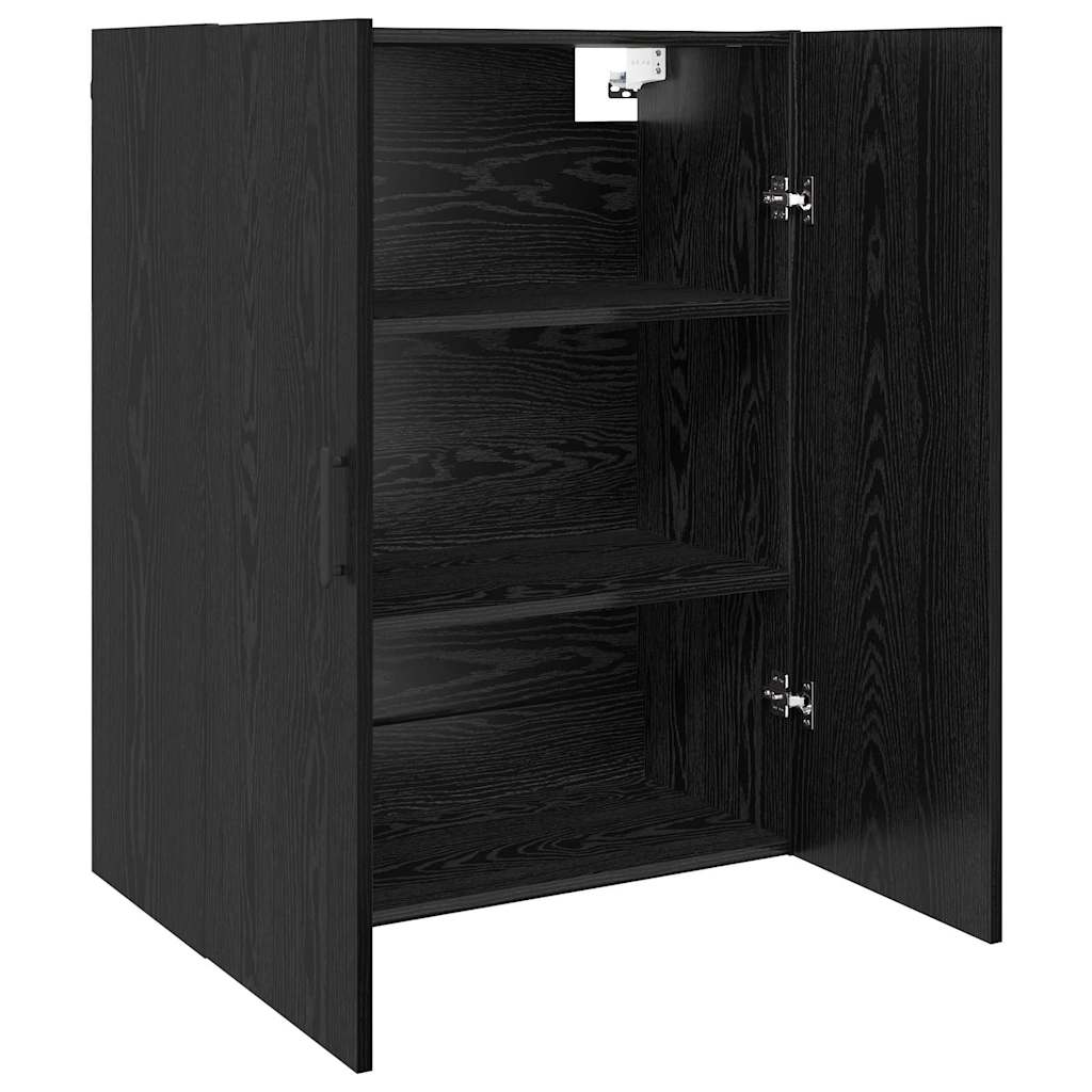 Wall Mounted Cabinets 2 pcs Black oak 69.5 x 34 x 90 cm