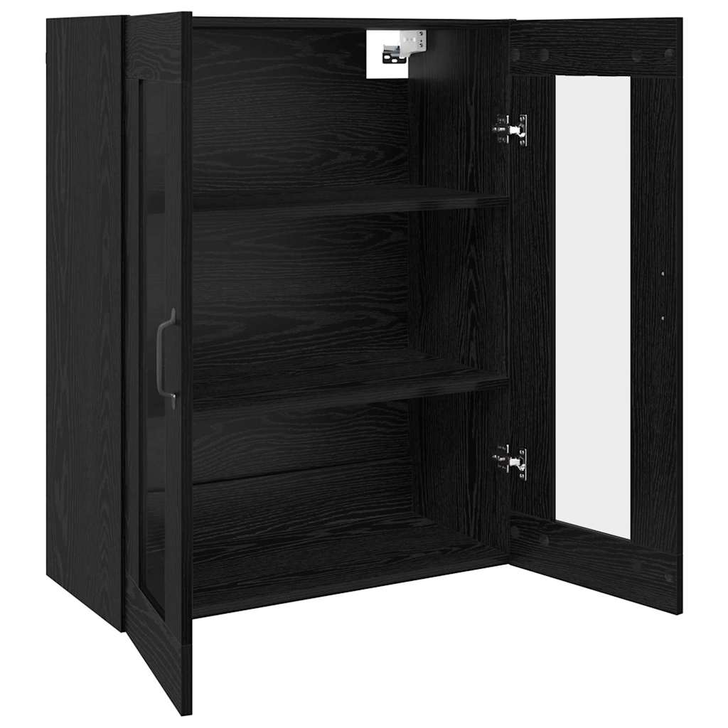 Wall Mounted Cabinets 2 pcs Black oak 69.5 x 34 x 90 cm