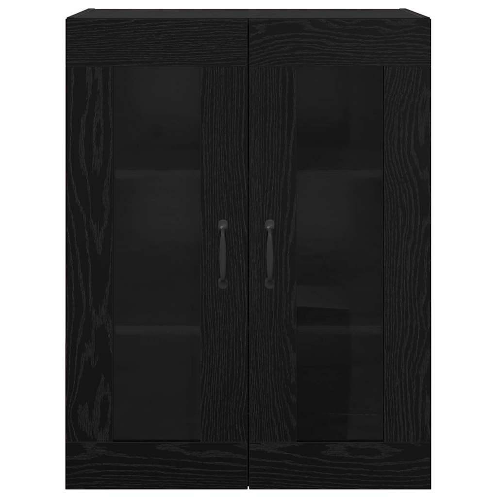 Wall Mounted Cabinets 2 pcs Black oak 69.5 x 34 x 90 cm
