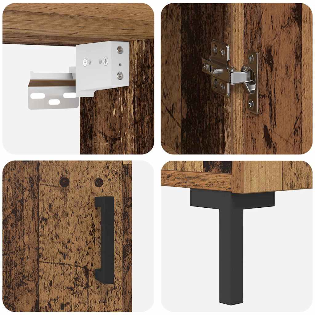 Highboard Old wood 69.5 x 34 x 180 cm Engineered Wood