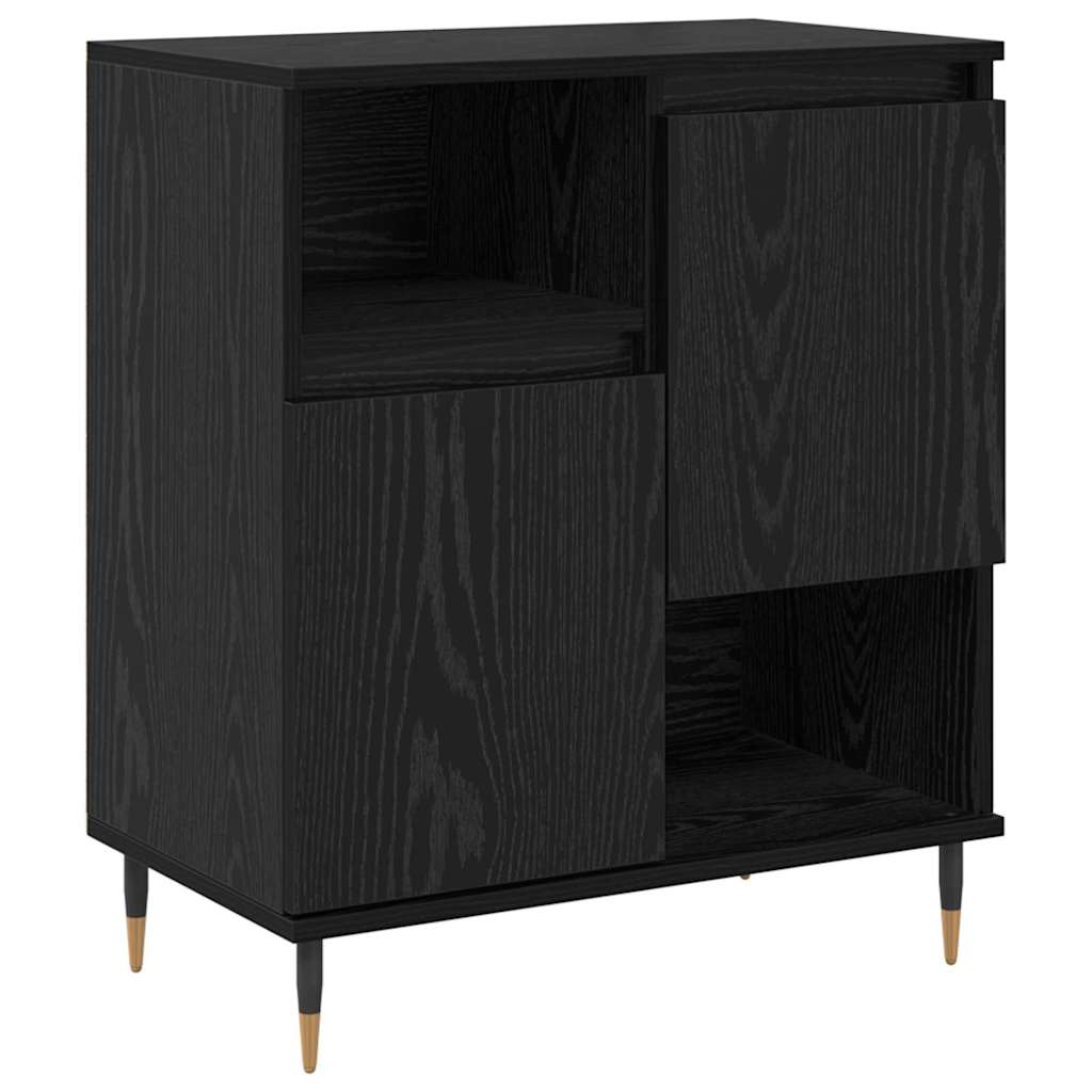 Sideboards 3 pcs Black oak 180 x 35 x 70 cm Engineered wood