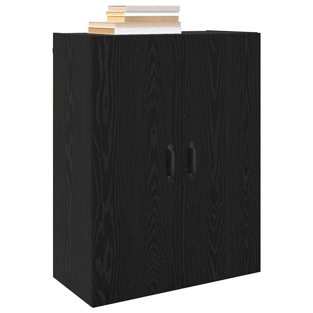 Wall Mounted Cabinets 2 pcs Black oak 69.5 x 34 x 90 cm