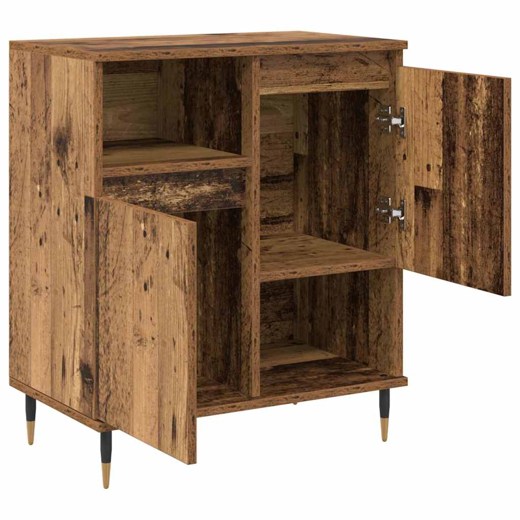 Sideboards 2 pcs Old wood 120 x 35 x 70 cm Engineered wood