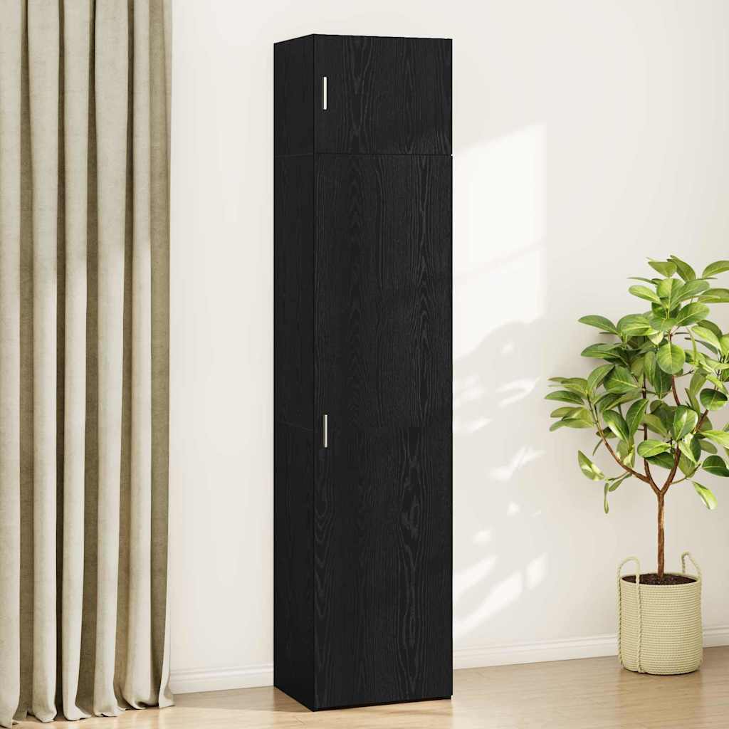 Storage Cabinet Black oak 50 x 41 x 225 cm Engineered wood