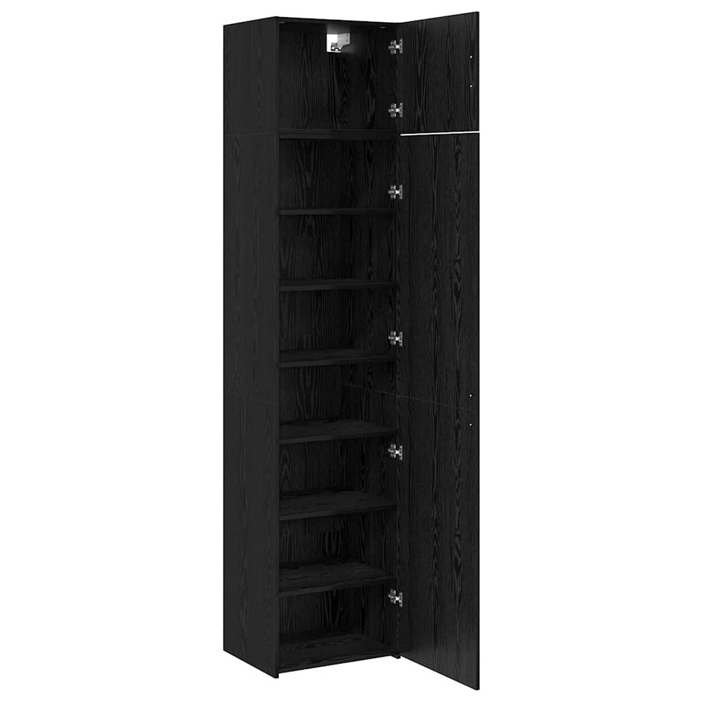 Storage Cabinet Black oak 50 x 41 x 225 cm Engineered wood