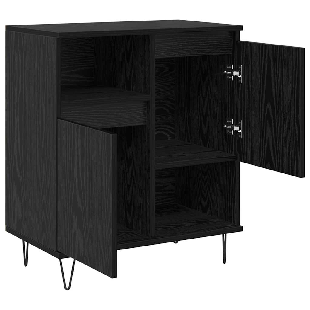 Sideboards 3 pcs Black oak 180 x 35 x 70 cm Engineered wood