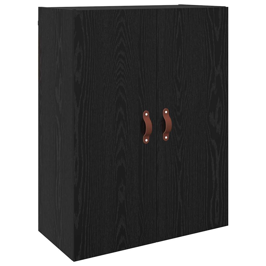 Wall Mounted Cabinets 2 pcs Black oak 69.5 x 34 x 90 cm