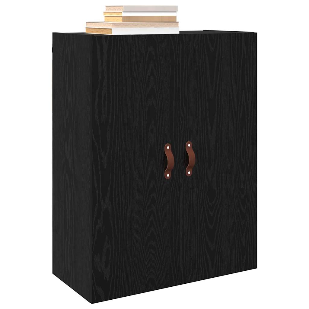 Wall Mounted Cabinets 2 pcs Black oak 69.5 x 34 x 90 cm