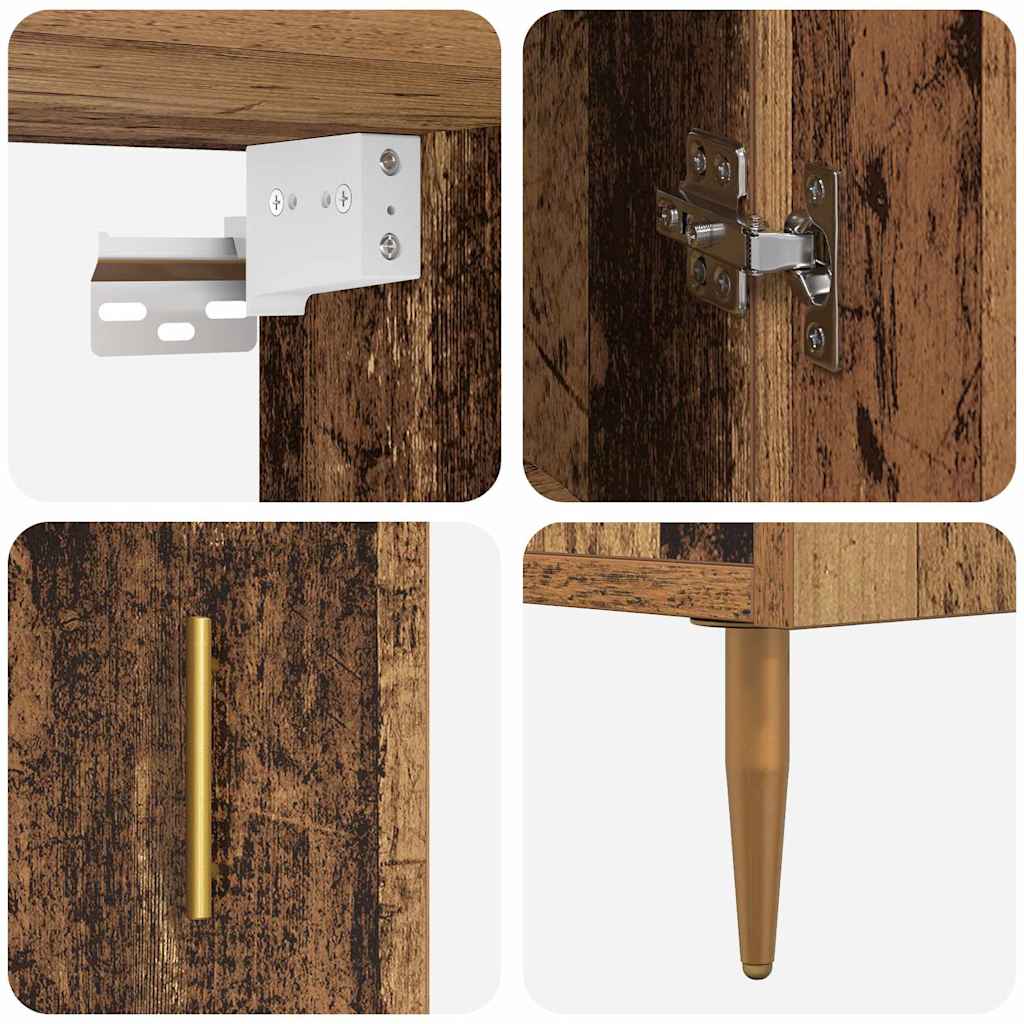 Highboard Old wood 69.5 x 34 x 180 cm Engineered Wood