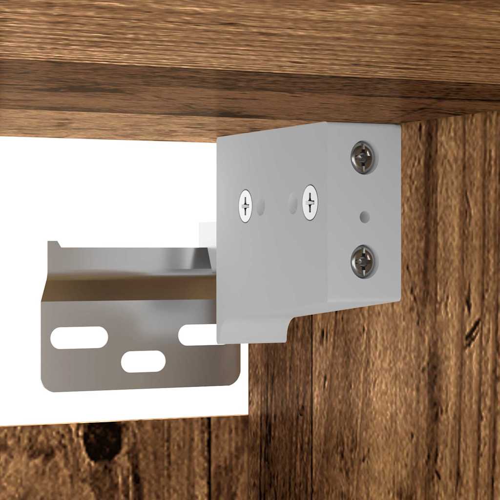 Wall Mounted Cabinets 2 pcs Old wood 69.5 x 34 x 90 cm