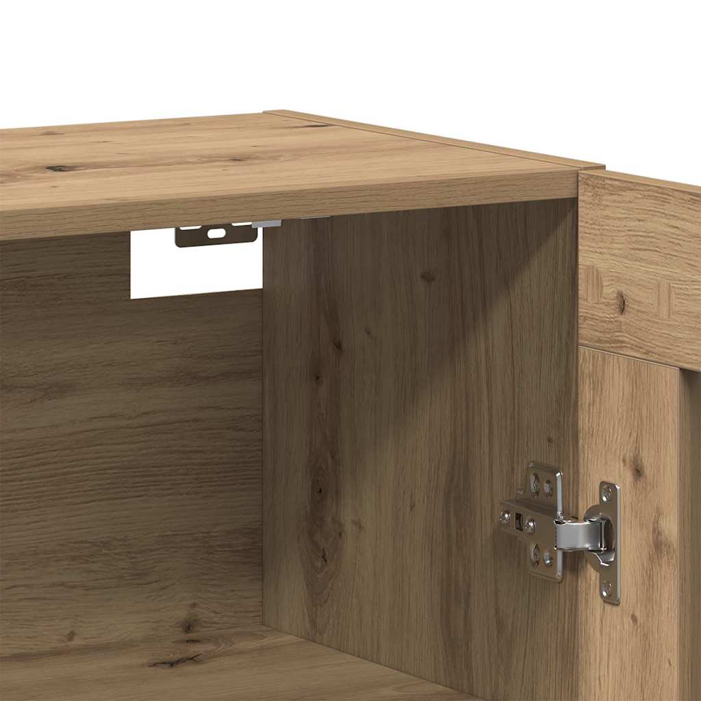 Wall Mounted Cabinets 2 pcs Artisan oak 69.5 x 34 x 90 cm